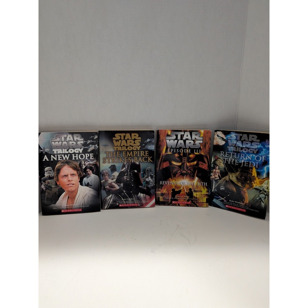 Star Wars Scholastic Book Lot First Edition A New Hope Empire Jedi Episode III